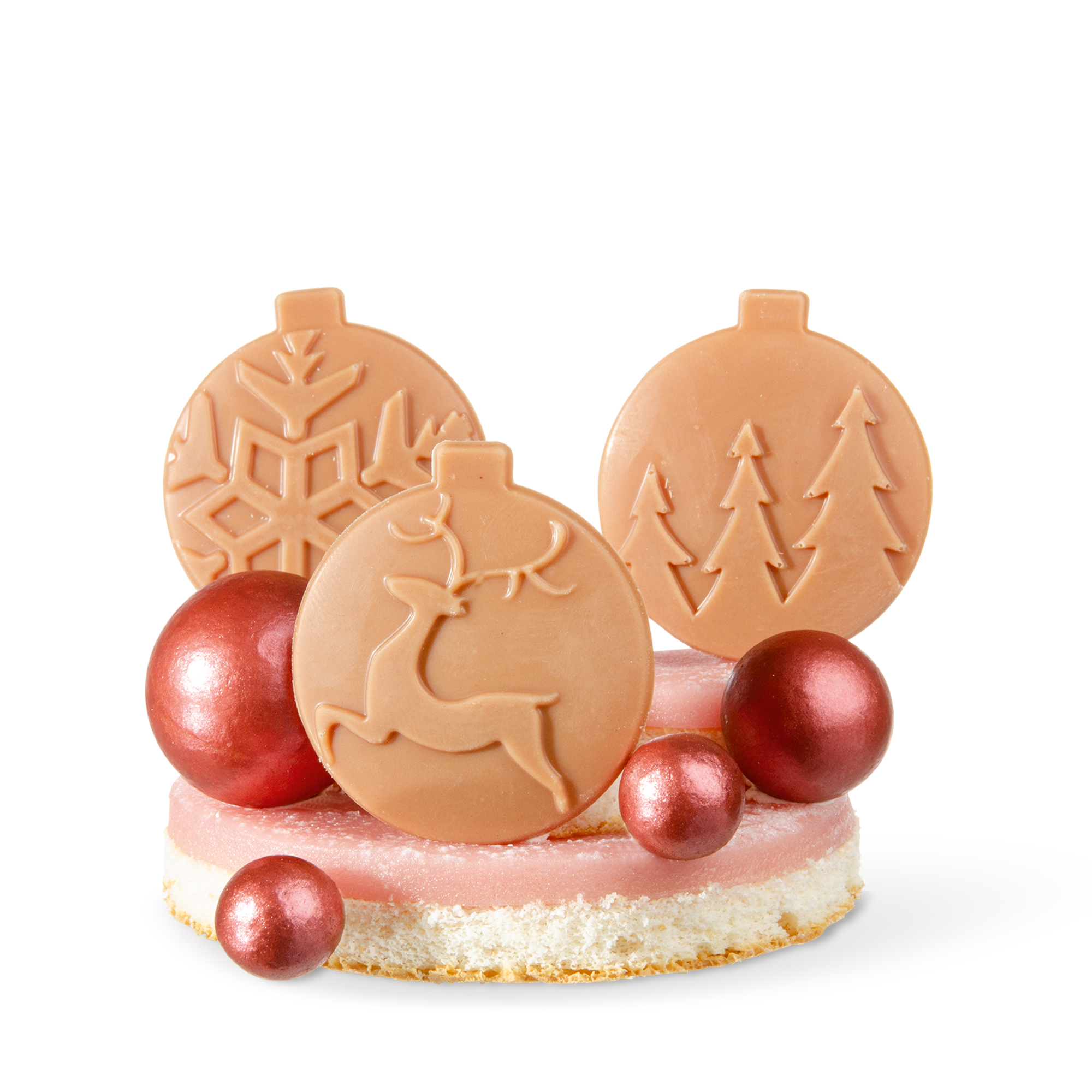WEIHNACHTSKUGEL AUFLEGER SORTIERT, SCHOKOLADE WEIHNACHTSKUGEL AUFLEGER SORTIERT, SCHOKOLADE