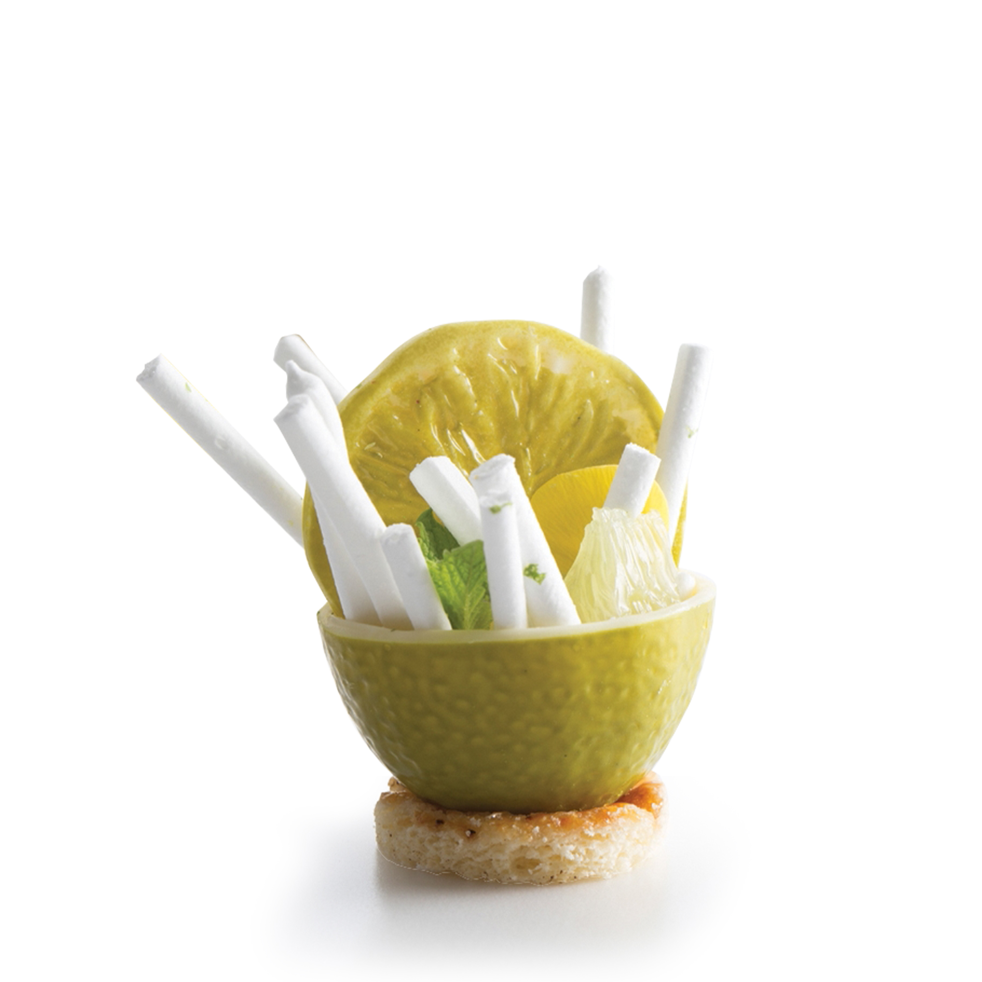 LIMONEN SCHEIBEN, WEISSE SCHOKOLADE BEDRUCKT