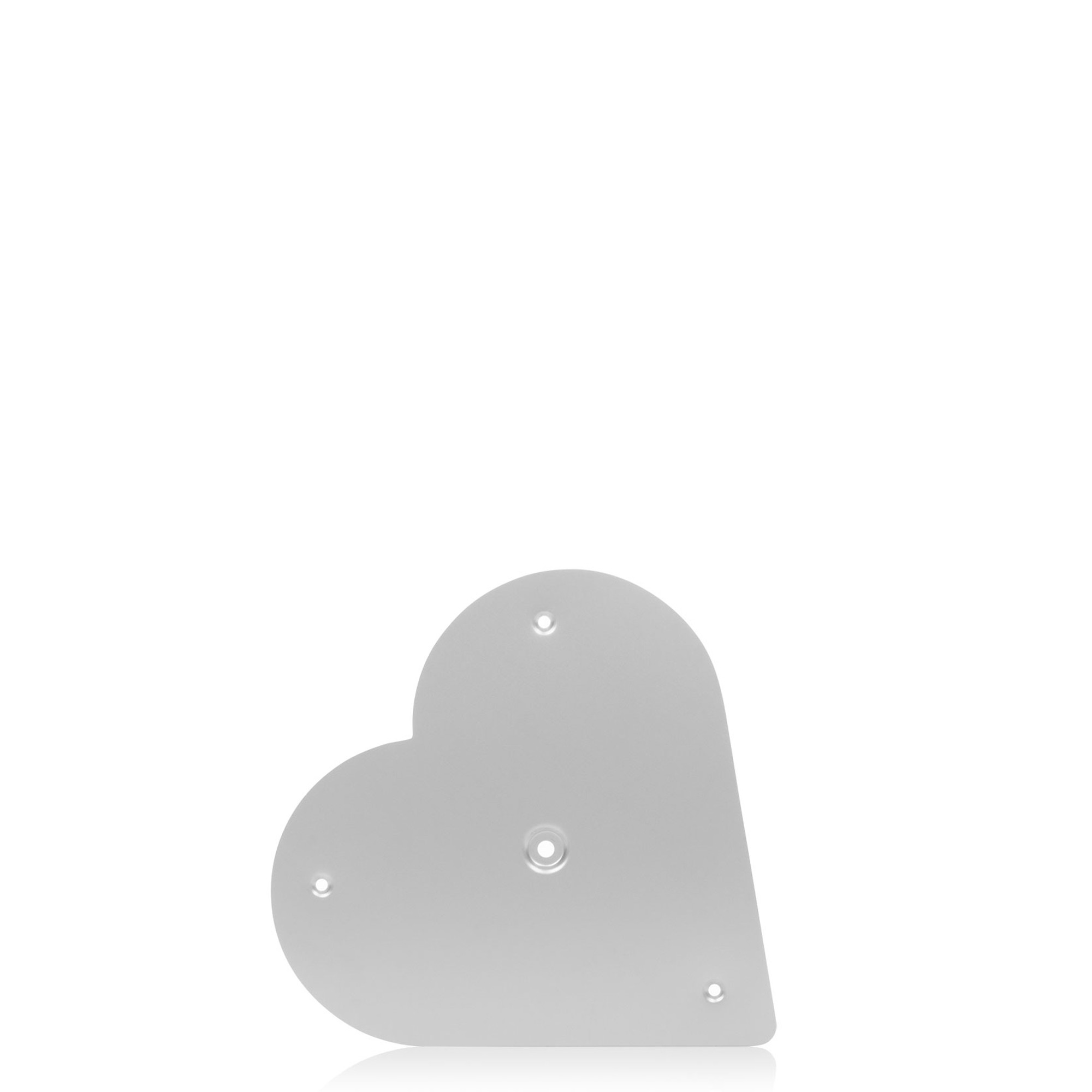 HERZ ETAGERENPLATTE 29 X 29 CM ALUMINIUM SILBER HERZ ETAGERENPLATTE 29 X 29 CM ALUMINIUM SILBER