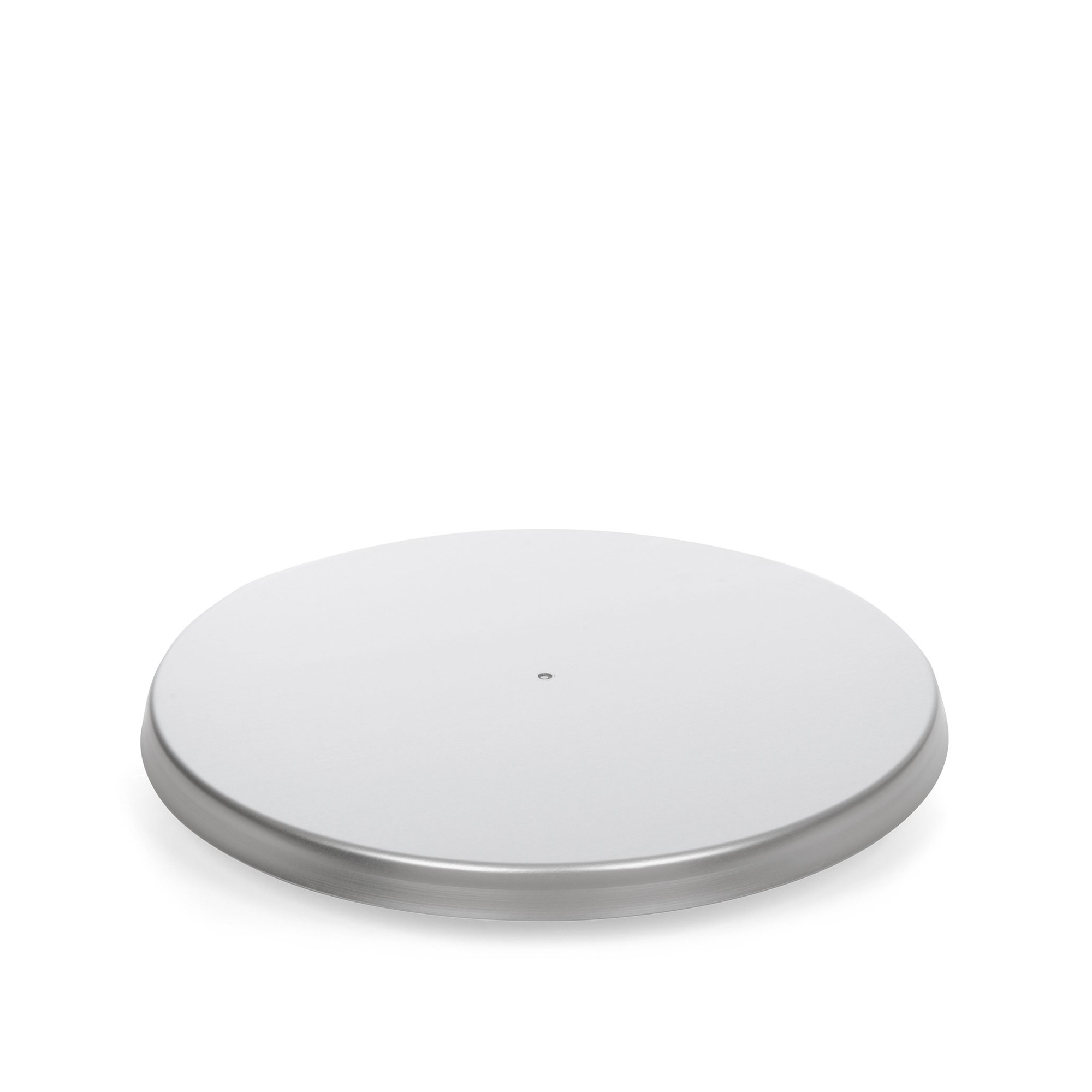 ETAGEREN TELLER MIT RAND DURCHMESSER 43 CM ALUMINIUM SILBER ETAGEREN TELLER MIT RAND DURCHMESSER 43 CM ALUMINIUM SILBER