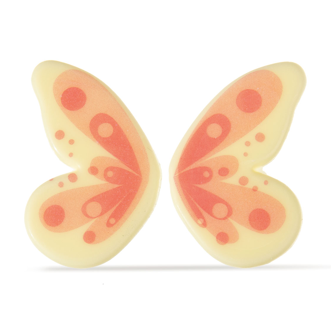 SCHMETTERLING FLÜGEL ROSA, WEISSE SCHOKOLADE BEDRUCKT SCHMETTERLING FLÜGEL ROSA, WEISSE SCHOKOLADE BEDRUCKT